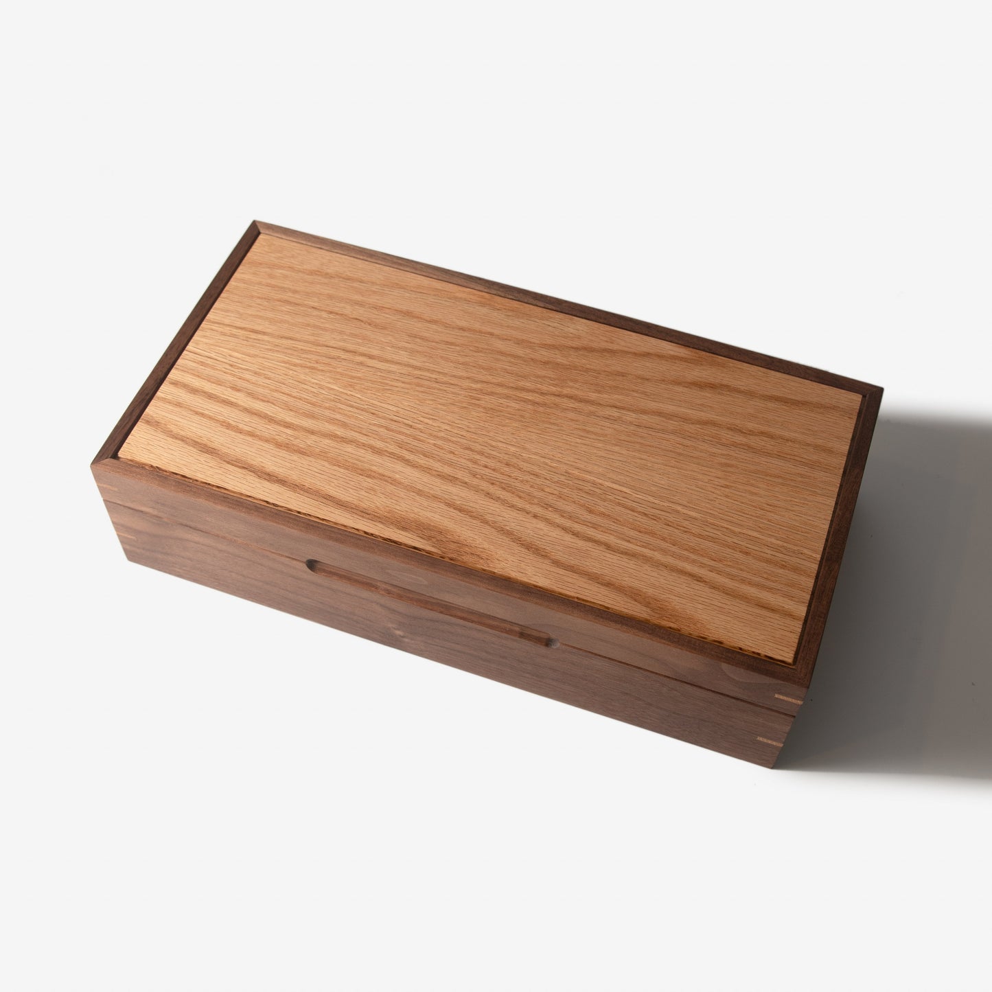 Red Ridge Woodworking – Handcrafted Black Walnut & Oak Watch Box — 8 Compartments – product box