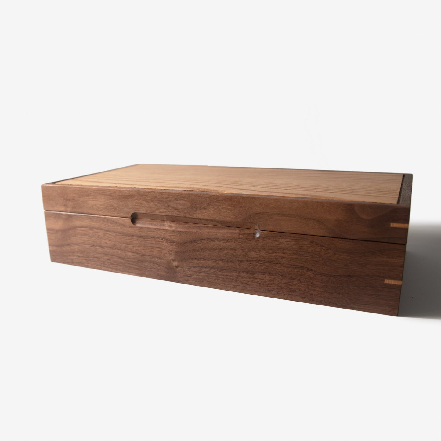 Red Ridge Woodworking – Handcrafted Black Walnut & Oak Watch Box — 8 Compartments – product box