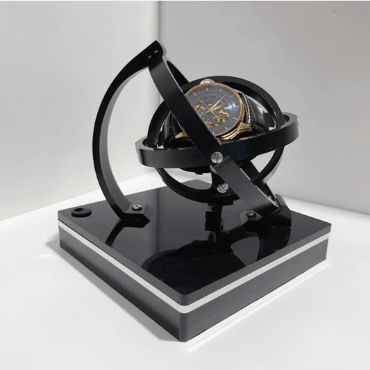 Moktan Sabai – Silent Automatic Watch Winder with Display Case – image 53740084592986