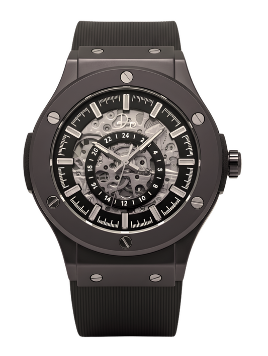 The 199 Gunmetal by Dapper Watches — Skeleton Automatic Watch