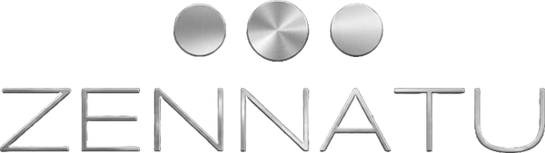 Zennatu logo with metallic finish
