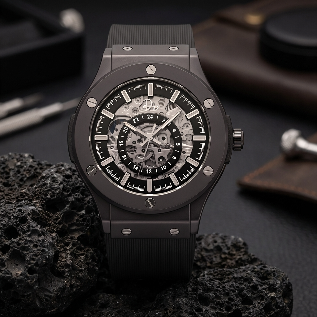 Dapper Watches – The 199 Gunmetal by Dapper Watches — Skeleton Automatic Watch – image 25