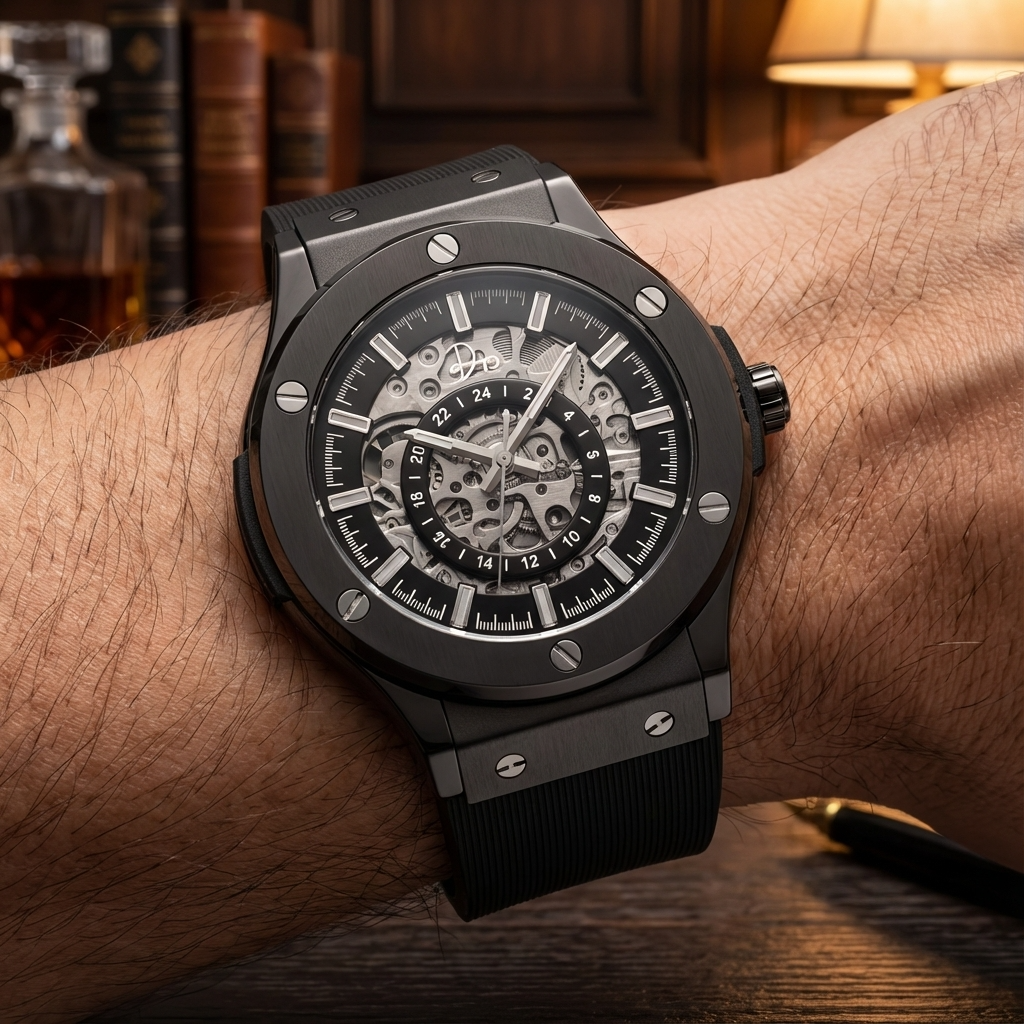 Dapper Watches – The 199 Gunmetal by Dapper Watches — Skeleton Automatic Watch – image 26