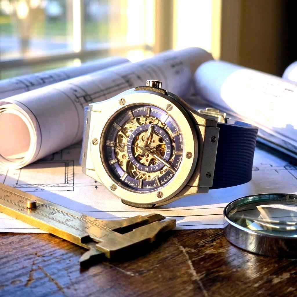 Dapper Watches – The 199 Blue by Dapper Watches — Skeleton Automatic Watch – image 199